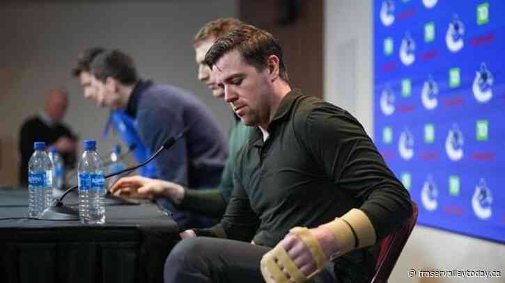 ‘It’s been a battle’: Canucks’ Pearson still struggling with hand injury