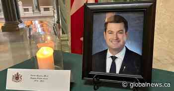 ‘Everyone considered Derek a friend’: Funeral held for Sask. MLA Derek Meyers