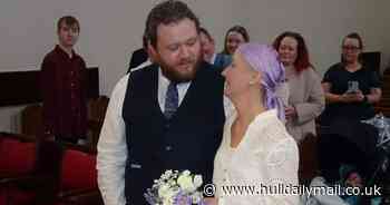 Groom plans wedding and funeral five days apart after losing partner to cancer