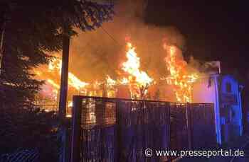 LPI-EF: Brand in Kleingartenanlage