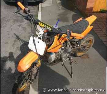 Scrambler bike seized from teens in Padiham
