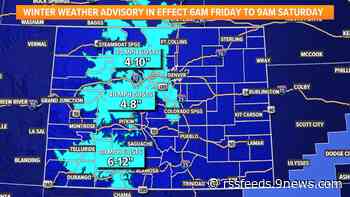 Winter weather returns to Colorado: From record heat to snow Friday