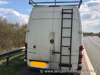 Van stopped on M61 following theft in Blackpool