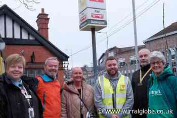 Brookside's Simon O'Brien visits Bebington train station