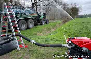 FW Hünxe: Waldbrand Übung mit Drevenacker Landwirten