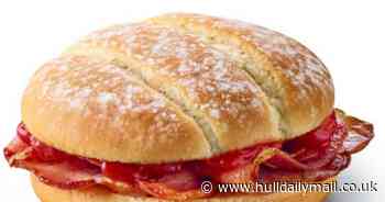 You can get a bacon roll for £1.99 and a McPlant for £1.39 for one day only