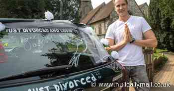 Man drives 'just divorced car through his town to mark end of 23-year marriage