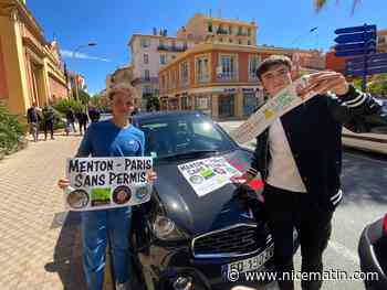 Ces deux jeunes Azuréens vont rejoindre Paris en voiture... sans permis