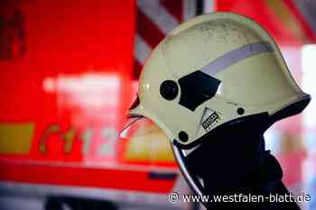 Feuerwehr Hövelhof löscht brennende Heizung