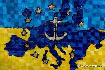 Münsteraner malen tonnenschwere Friedensbotschaft