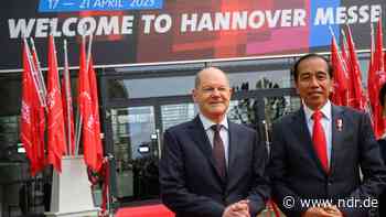 Hannover Messer ist eröffnet: Scholz will Kooperation mit Indonesien