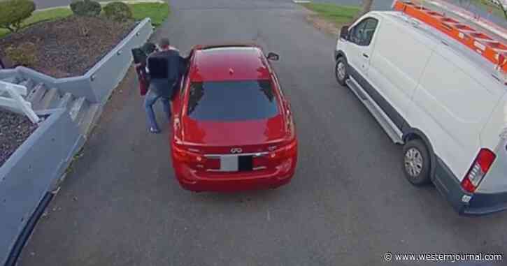 Insane Video Shows Man Fend Off 4 Attempted Car Thief Suspects - Then 1 Sound Sends Them Running