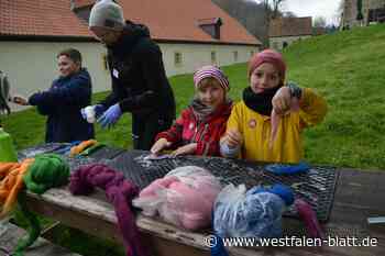 Am Kloster Dalheim werden Kinder zu kleinen Handwerkern