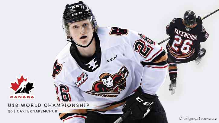 Hitmen defenceman Carter Yakemchuk named to U18 Canadian men's team