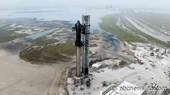 SpaceX planning Monday test flight of giant Starship rocket
