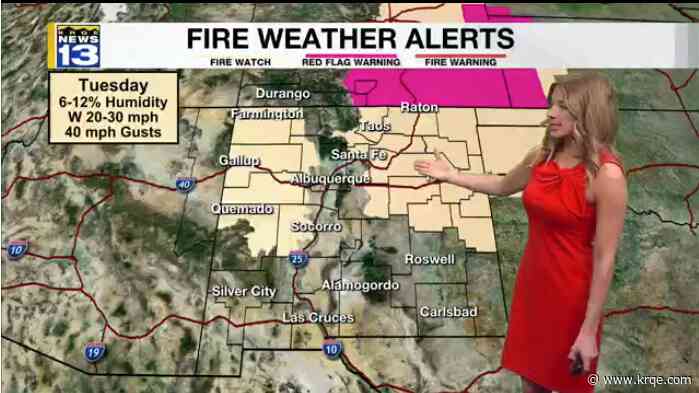 Warmer Monday with isolated storms east