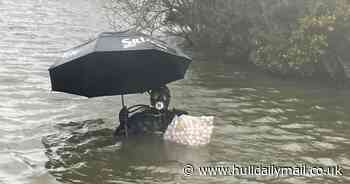 John is the former police officer who now makes his money diving for golf balls