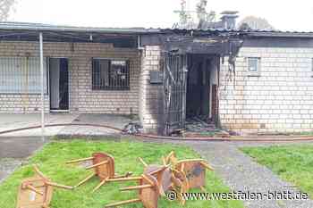 Feuer im Vereinsheim Paderborn: Es war Brandstiftung