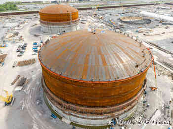 VENTURE GLOBAL ANNOUNCES SUCCESSFUL ROOF RAISING OF SECOND STORAGE TANK AT PLAQUEMINES LNG