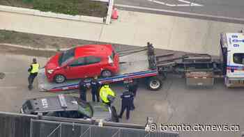 Suspect arrested, vehicle located after woman in her 60s killed in Toronto hit-and-run