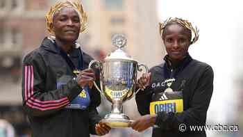 Evans Chebet wins Boston Marathon, spoiling event debut of world record holder Kipchoge