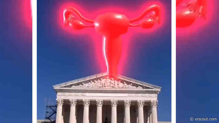 Artist Projects A Virtual Uterus Over The Supreme Court