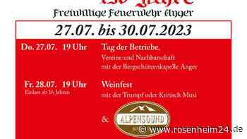 Die Freiwillige Feuerwehr Anger blickt auf eine ereignisreiche Zeit zurück und hat „guten Grund zum Feiern“