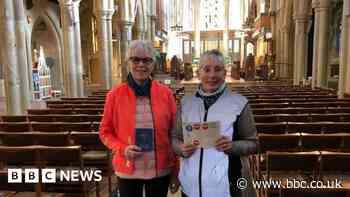 Women complete cathedral cycling challenge for 70th birthdays