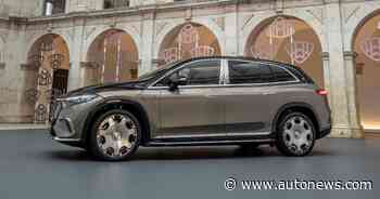 Mercedes-Maybach's first electric vehicle, the EQS SUV, debuts at Shanghai auto show