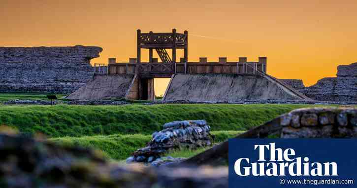 Roman gateway rebuilt in ‘exact spot’ at site of invasion of Britain