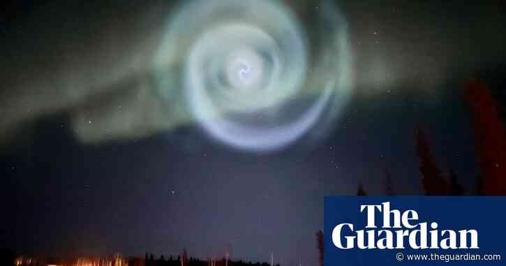 Blue spiral appears amid northern lights in Alaska after SpaceX rocket releases fuel