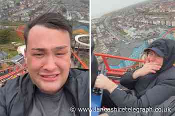 Man gets stuck on top of Blackpool rollercoaster The Big One