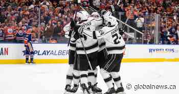Edmonton Oilers can’t preserve lead in OT loss to Los Angeles Kings in Game 1