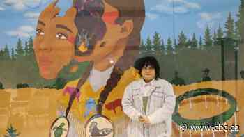 Cree artist says working on mural for Thompson mall helped her to process painful experience