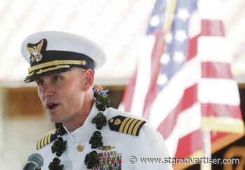 Coast Guard cutter changes command in Honolulu en route to South China Sea