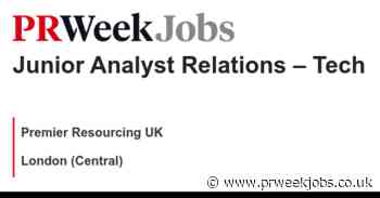 Premier Resourcing UK: Junior Analyst Relations – Tech