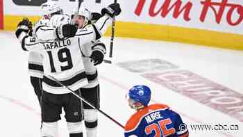 Oilers fall in overtime as Iafallo's power-play goal helps Kings steal Game 1