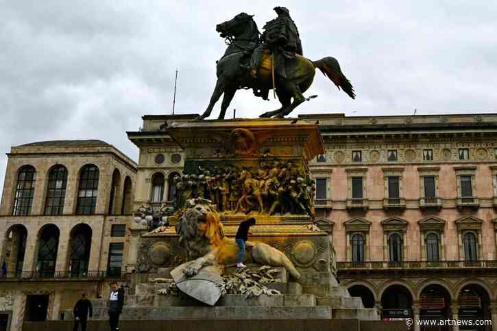 Milan Monument Requires Restoration Following Climate Protests, Culture Minister Says