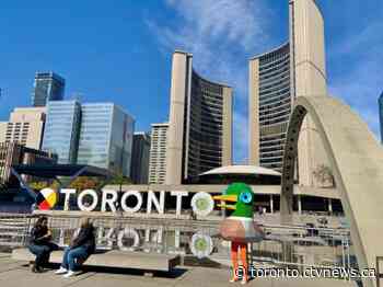 What’s a huge duck doing on the streets of Toronto?