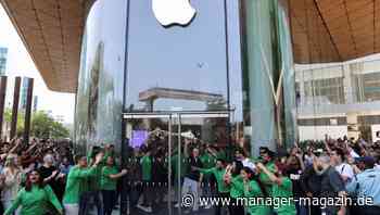 Apple in Indien: Tim Cook eröffnet erstes Geschäft des iPhone-Herstellers auf Subkontinent