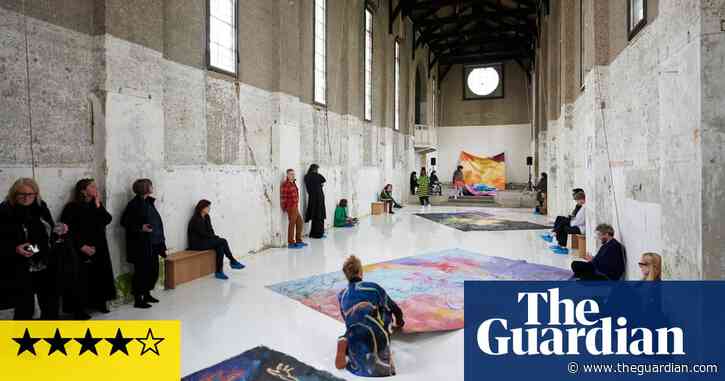 Florence Peake review – riffing and writhing topless on the canvas