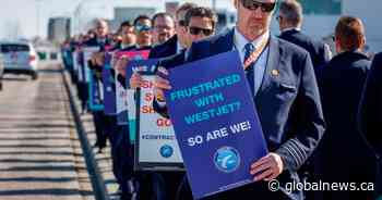 WestJet pilots vote in favour of strike mandate, could walk before May long weekend