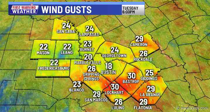 A few days of wet weather