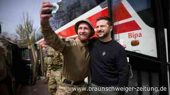 Selenskyj besucht Soldaten in Frontstadt im Osten der Ukraine