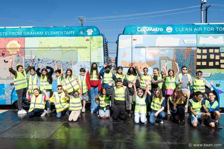 Central Texas students design Earth Day-themed CapMetro buses