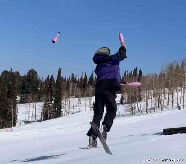 Watch: Juggling Skier Mesmerizes Chairlift Audience