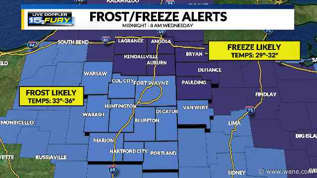 Protect pets and plants, a freezing night coming