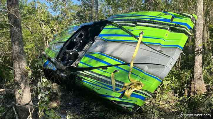 Photos show million-dollar boat crash on Tickfaw River; 2 people hurt
