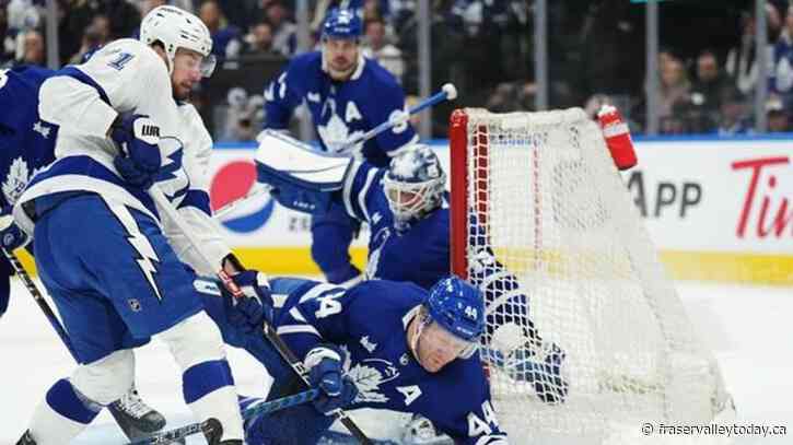 Brayden Point scores twice, Lightning embarrass Maple Leafs 7-3 in Game 1