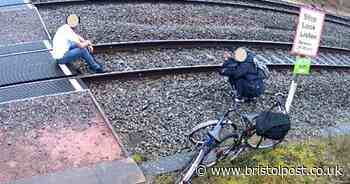 'Absolute idiots' spotted on West Country railway track blasted by police